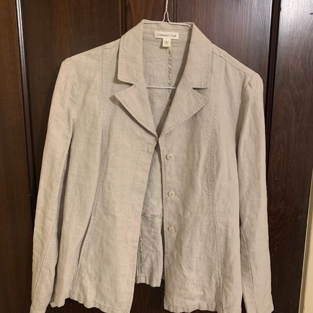 COPY - Coldwater Creek linen blazer